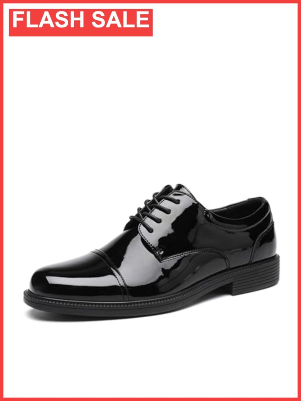 Mens Oxford Patent Leather Lace-Up Dress Shoes Formal Tuxedo Business